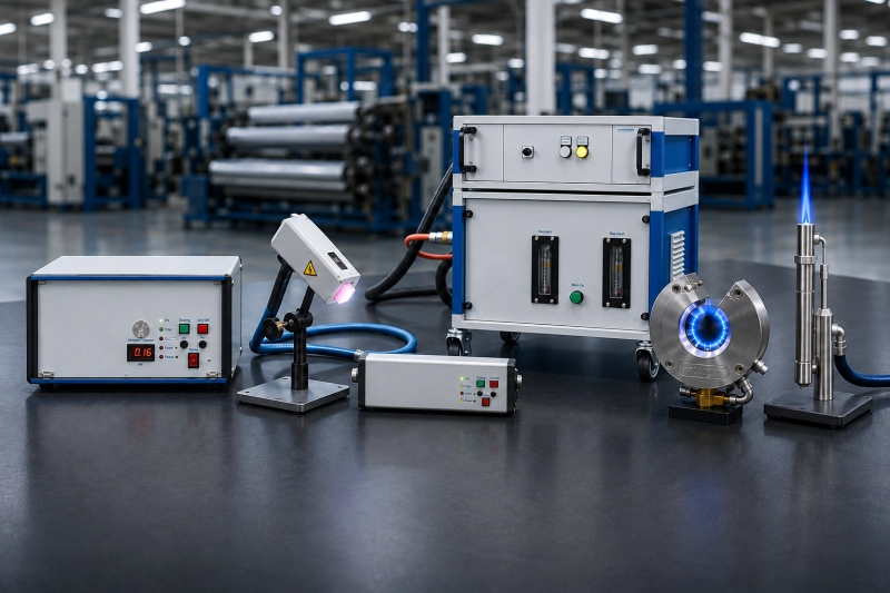 Plasma-, corona- en vlambehandeling voor industriële oppervlaktebehandeling