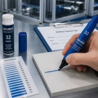 Testinkt Stiften BLUE - OPEN 4